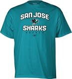 San Jose Sharks -Teal- Prima Italic T-Shirt - X-Large