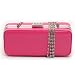 HOT PINK PATENT LEATHER SMALL RECTANGLE EVENING CLUTCH HANDBAG