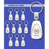 Auto Gold KC3VOL Stainless Steel Key Chains, Teardrop Style, Volvo by Au-tomotive Gold
