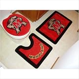 Maryland Terrapins 3 Piece Bath Rugs