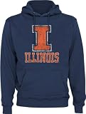 Illinois Fighting Illini Vintage Blitz Fleece Hoodie