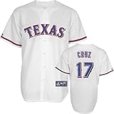 Andruw Jones Youth Jersey: 2010 Majestic Home White Replica #25 Texas Rangers Jersey