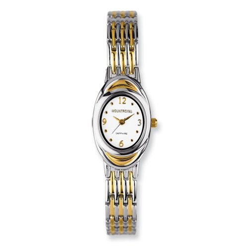 Ladies Mountroyal IP-plated Two-tone Oval Bracelet Watch