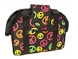 Designer Dog Carrier - Open Top Peace Sign Pet Carrier - Small