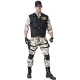 Underwraps Men's Seal Team Adult Staudard, Camo/Black, One Size