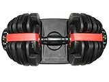 Adjustable Dumbbell of 52.5 LBS-single Rapidly Switch Sturdy