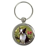 Boston Terrier Key Chain (Round)