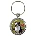 boston terrier - Boston Terrier Key Chain (Round)