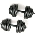 Jago - Set Manubri HSTA06 da 30 Kg incluso Pesi dischi per palestra e casa esercizi