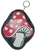 Red Mushroom Coin Purse on Black
