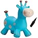 Babe Fairy Bouncy Horse-Bouncing Horse Animal Hopper-Inflatable Jumping Horse Toy for Toddlers (Blue Deer)