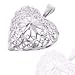 925 Sterling Silver Jewelry, Lovely Heart Charm in Fabulous Filigree Pattern, Adjustable Fit, Plus Free Special Gift Pouch 925 Sterling Silver Jewelry, Lovely Heart Charm in Fabulous Filigree Pattern, Adjustable Fit, Plus Free Special Gift Pouch