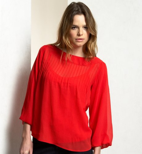 Limited Collection Pintuck Blouse clothing
