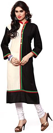 Slocky Women's Fancy Plain Kurties X-Large Multi-Coloured
