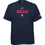 Reebok Buffalo Bills Navy Blue Team Logo Pullover Hoody Sweatshirt