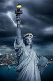 Produkt-Bild: 1art1 49712 New York - Freiheitsstatue, Blitz Poster (91 x 61 cm)
