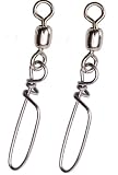 Scotty Coastlock Snap with Swivel Stainless Steel (2 Per Pack)