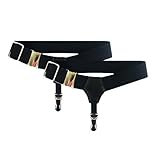 NAVA New 1Pair Sexy Black Unisex Sock Garters Mens Womens Sock Suspender Accessories