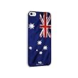 WHITE DIAMONDS au softbank iPhone5用ケース (スワロフスキー付き)Flag Australia 1210FLA09