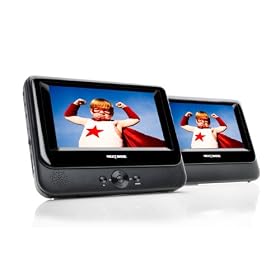Nextbase NB48AM / SDV48AM Twin Screen 7-inch Portable DVD Player with Car Kit and Integrated Battery