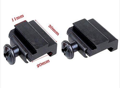 1 Pair 20MM to 11 MM Scope Rail Mount Base Weaver Picatinny to Dovetail Adapter Hunting Accessories