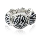 Zebra Pattern Stretch Bracelet Fashion Jewelry