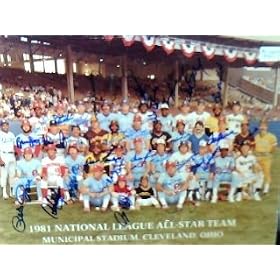 Buy 1981 National League All Star Autographed Hand Signed 11x17 Photo