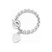 Tiffanys Heart Toggle Stearling Silver Bracelet 