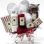 Holiday Gifts White Mulberry Spa Bath and Body Gift Set - A Great Gift Basket For Her!