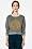 L!VE Long Sleeve Varsity Crewneck Cropped Sweatshirt