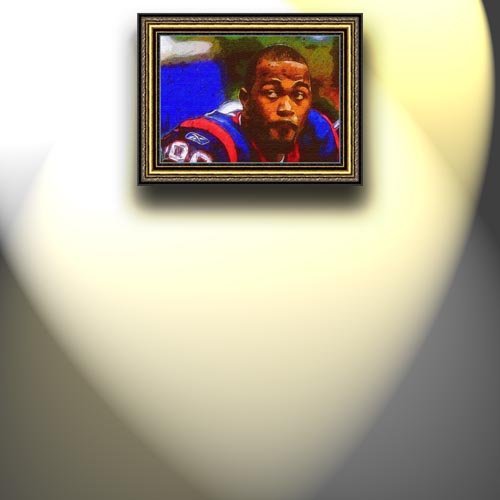 Completely Handpainted American Football Sport Painting, Custom Order FL6716, Oil on Canvas, with Option to Paint Jerry, Brett & Co. from Any Other Favorite Photograph or Picture, Unframed, Size 19'' x 27
