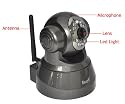 EasyN FS-613B-M166 Wireless IP camera Pan/Tilt 2-ways Audio Mobile Viewing WEP/WPA/WAP2 wireless Wi-Fi Pan/Tilt internet IP camera day and night vision CCTV security monitor built-in microphone and speaker allow you to communicate with people directly support mobile phone viewing (Support IPhone, Android, Symbian, Windows mobile system)