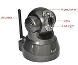 EasyN FS-613B-M166 Wireless IP camera Pan/Tilt 2-ways Audio Mobile Viewing WEP/WPA/WAP2 wireless Wi-Fi Pan/Tilt internet IP camera day and night vision CCTV security monitor built-in microphone and speaker allow you to communicate with people directly support mobile phone viewing (Support IPhone, Android, Symbian, Windows mobile system)