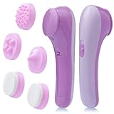 VENKON - Gesichtsmassagegerät mit 4 Aufsätzen zur Massage, Reinigung und Pflege der Haut