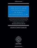 The Max Planck encyclopedia of public international law. Index and tables