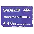 4GB PRO Duo carte m�moire pour Sony Playstation Portable PSP (Memory Stick)