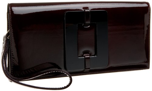 Laura Matthews Designs Patent Clutch with Suede Lining