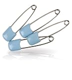 Nuby 4 Pack Safety Pins, Colors May Vary