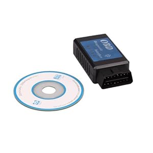 BAFX Brand - ELM 327 Bluetooth OBD2 scan tool - For check engine light and other diagnostics - Android compatible