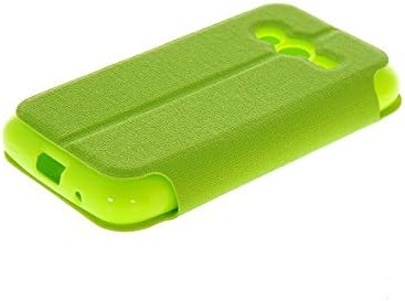XIANGAO Slim Side Flip Leather Stand Back TPU Case Cover With View Window for Samsung Galaxy Ace NXT G313h Green