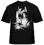 Dark Knight Batman Bats Head Men's T-Shirt (Black)