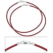 Rubber Cord Anklet Red 9" 2Pcs