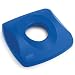 Rubbermaid Commercial Untouchable Lid for Recycling Container, Square, 16" Width x 16" Length x 3.25" Height, Blue