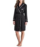 UPC 716274000119 product image for Lauren Ralph Lauren Vintage Hollywood Sateen Robe, XL, Black | upcitemdb.com