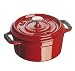 Staub Mini Round Cocotte, .25 Quart 3 7/8 Inch, Pimento Red