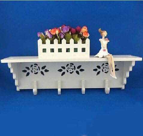 Creative Wall Decorate Rose 4 Hanger Towel Hat Coat Clothes Wall Mount Rack Hook