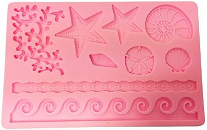 Modern Everyday Fondant and Gum Paste Silicone Mold -Sea Life