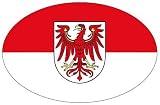 Produkt-Bild: Autoaufkleber Wappen Fahne Brandenburg Flagge Aufkleber