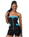 Apple Bottoms Bustier Romper Blue S