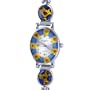 Delicate Flower Encircled Murano Millefiori Watch Wrist